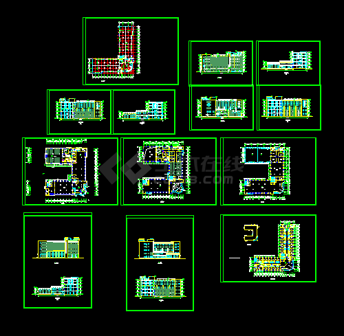 某综合楼建筑施工设计CAD方案全套图-图一