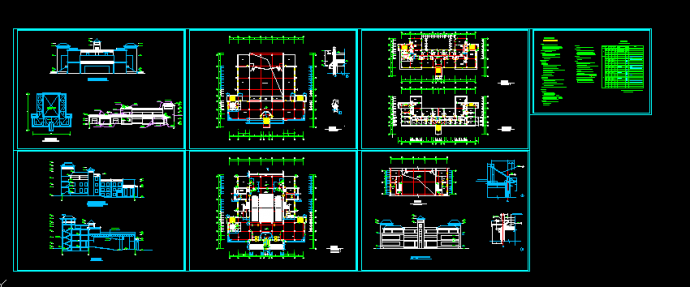 某学校艺术中心全套CAD建筑图图_图1
