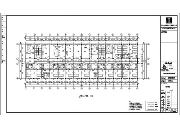 某地区五层砖混结构医院建筑设计施工图-图二