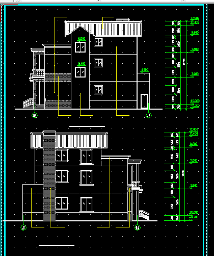 什邡某农村住宅建筑施工设计全套CAD图纸-图二