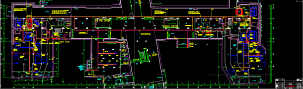 某高层研发大楼电气cad建筑设计平面图纸-图二