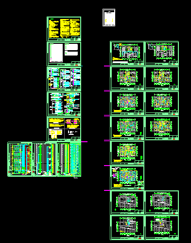 某市高层住宅楼电气cad设计施工平面图（附弱电系统图）-图一