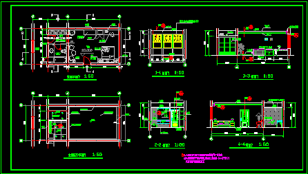 标准间建筑设计CAD全套方案施工图-图二