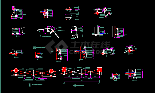 某高速公路收费站单体建筑设计CAD及鸟瞰图-图二