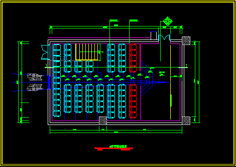 保利国际电影院装饰工程设计施工CAD图纸-图二