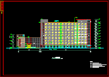九层假日酒店建筑设计CAD全套施工方案图-图二