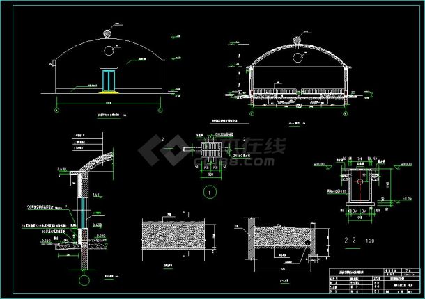 双列式发酵床猪舍建筑CAD设计图纸(结构、水电图)（含设计说明）-图二