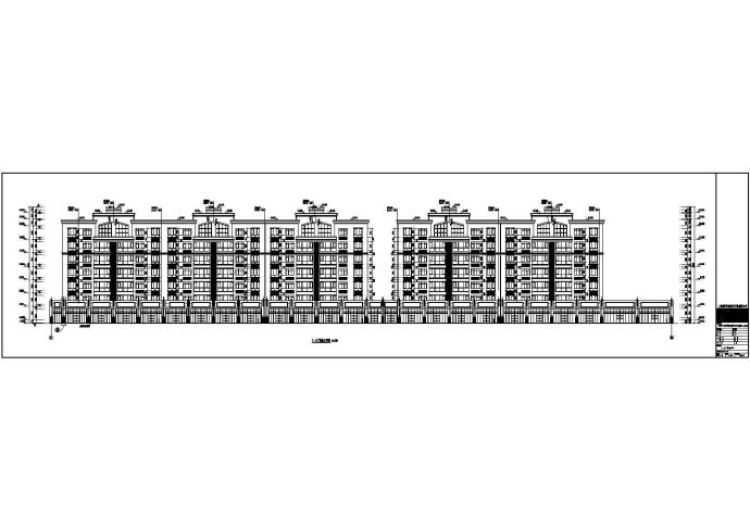 南方某地区七层住宅楼建筑设计施工图_图1