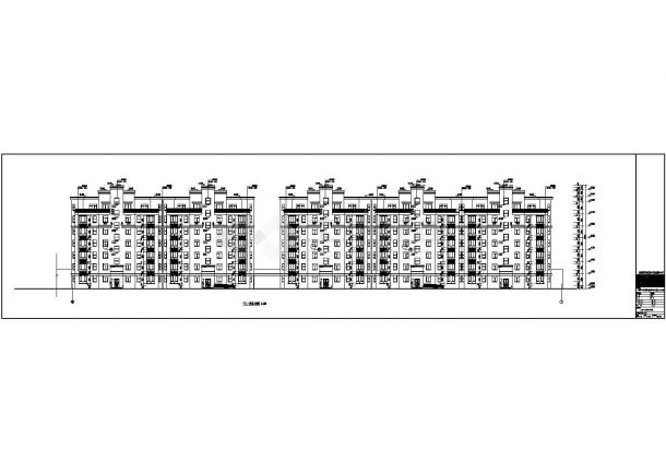 南方某地区七层住宅楼建筑设计施工图-图二