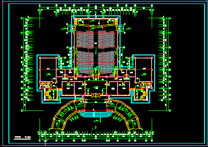 圣经学校建筑的CAD施工设计图纸-图二