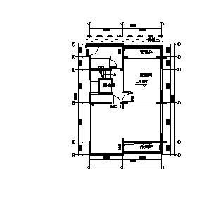 新中式别墅地下一层施工图-图二