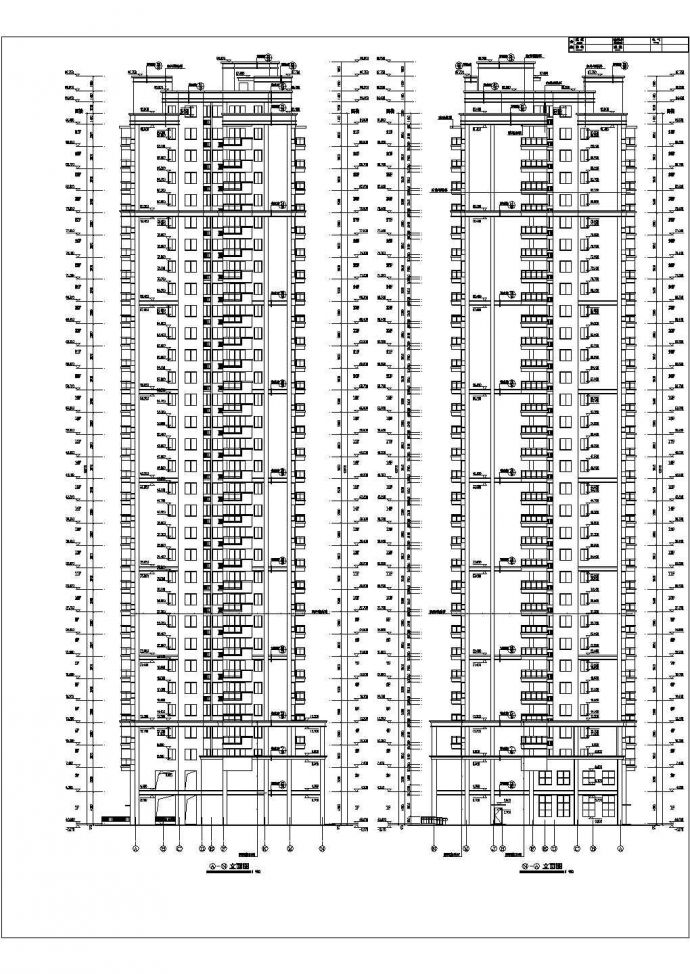 安徽省某三十一层商住楼建筑设计施工图_图1