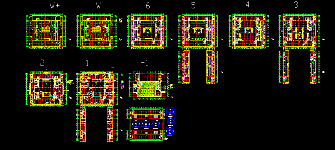 某市大型超市建筑CAD施工设计平面图_图1