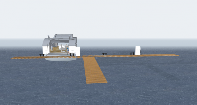 带充电桩的后现代造型海景房su模型_图1