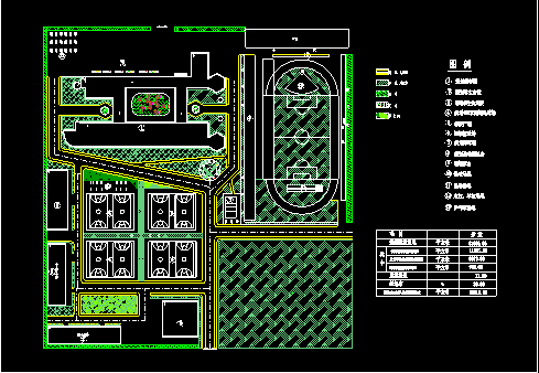 某中学学校建筑设计CAD规划平面图-图一