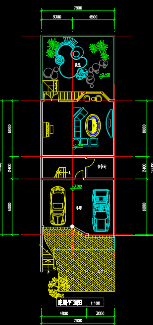 7.8X14.4农村自建房建筑设计方案图-图一