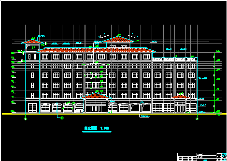 某星级酒店建筑CAD设计施工全套图-图二