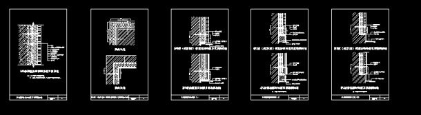 建筑外墙保温系统设计cAd构造详细施工图-图二