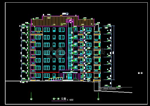 武昌江边豪宅设计CAD详情图纸整图-图二
