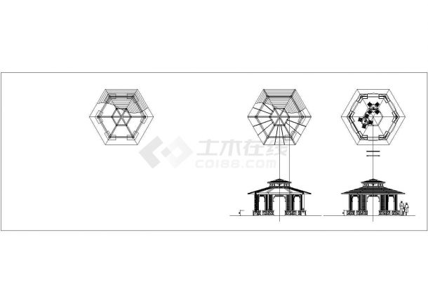 某小区入户景观木桥设计全套施工图纸-图一