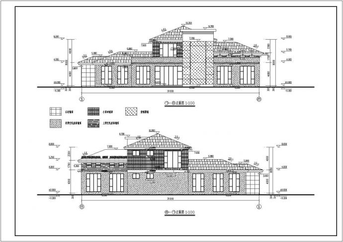 某二层框架结构办公楼建筑设计施工图_图1