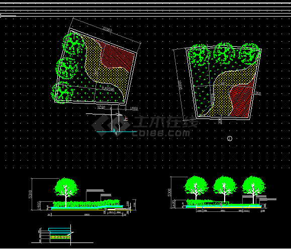 某别墅观景平台设计方案全套CAD图纸-图二