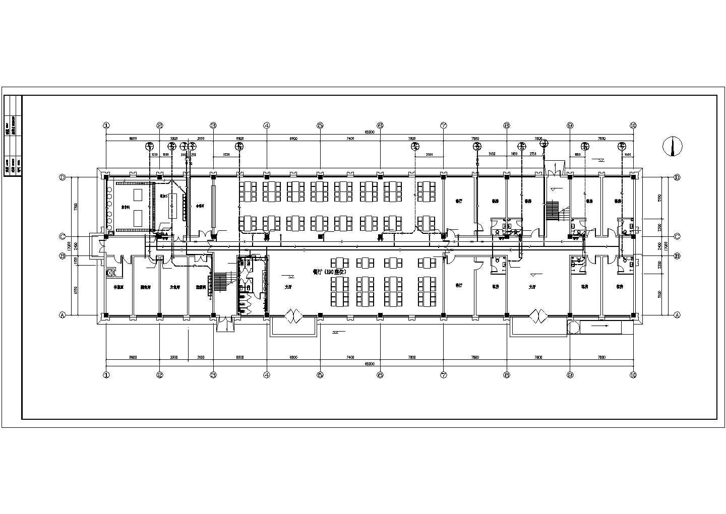 某厂区二层综合性餐厅建筑给排水设计施工图