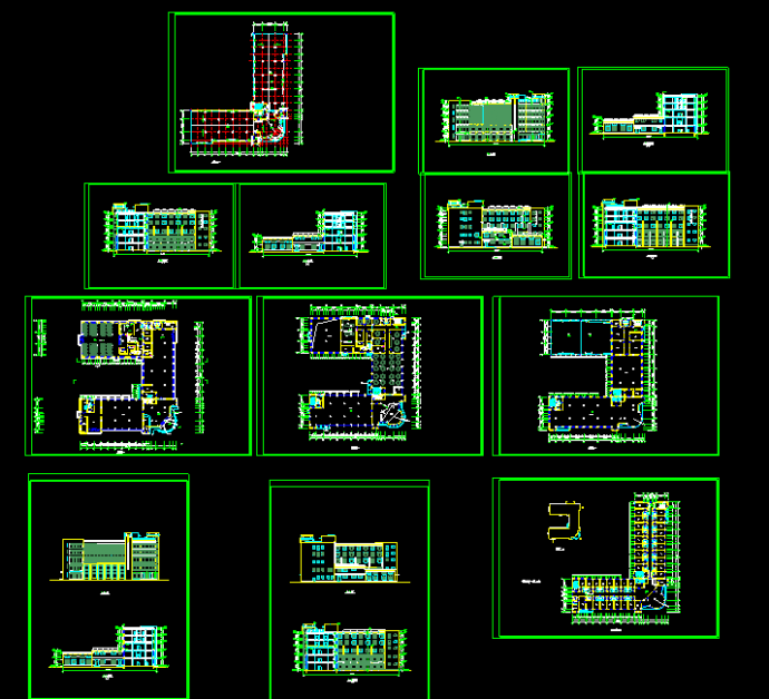 某商业综合大楼建筑CAD设计施工平面图_图1