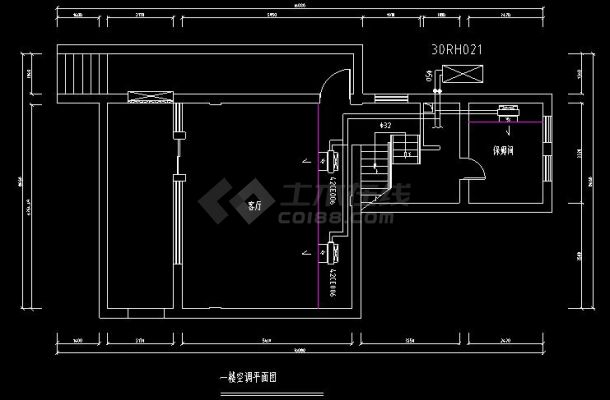 某别墅中央空调系统cad设计施工图（含设计说明）-图二
