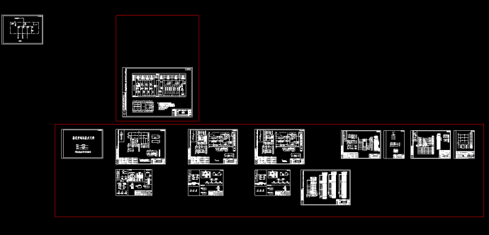 某市500KV箱式变电站cad施工设计图_图1