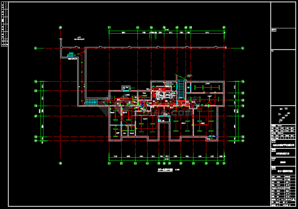 某高层住宅楼整套电气线路施工设计cad图纸-图二