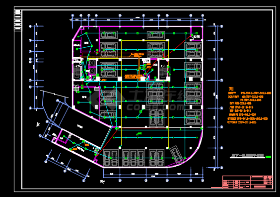 某地区大酒店电气设计CAD施工图纸-图一