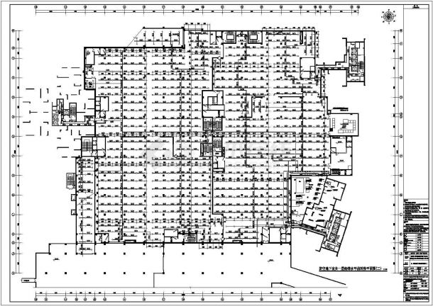 重庆某小区人防给排水平时战时施工平面图-图一