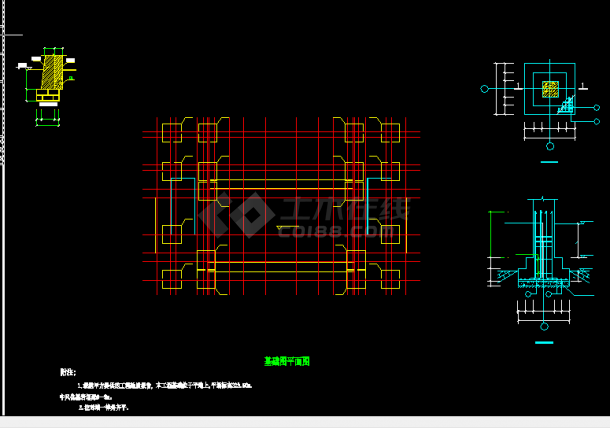 古城门建筑方案施工设计全套CAD图纸-图二