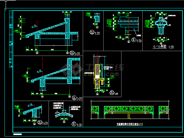 古建筑全套施工及设计方案CAD图纸-图二