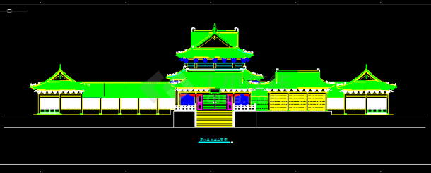 罗汉堂建筑施工设计全套CAD图纸-图二