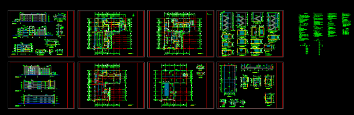 某文化娱乐建筑CAD设计施工平面图纸_图1