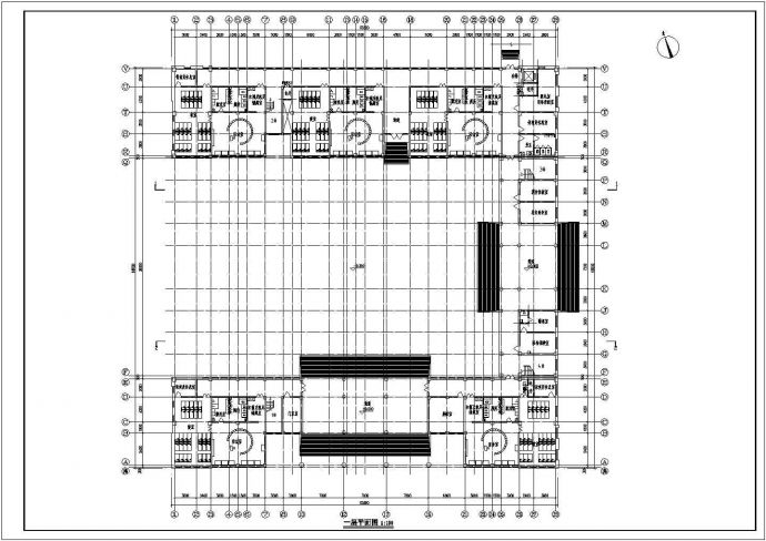 某地三层框架结构12班幼儿园建筑设计方案图纸_图1