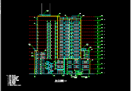 某商务广场建筑CAD设计规划图纸-图二