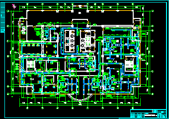 办公大厦中央空调设计CAD方案全套施工图-图二