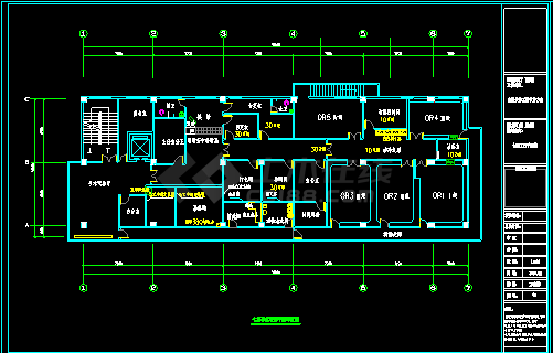 某医院手术室空调净化系统设计cad施工方案图-图二