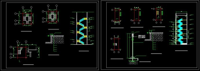 楼梯详细平面设计cad装修施工详图_图1