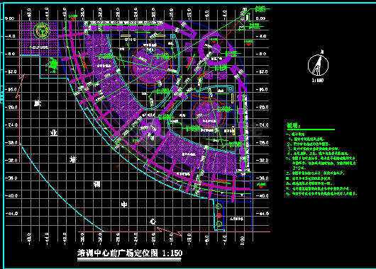 某广场全套环境施工建筑CAD设计图纸-图二