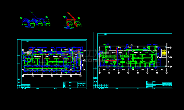 某DCS控制器机房空调系统cad设计方案施工图-图一