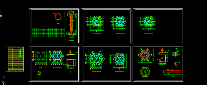 寺庙慧光塔建筑设计方案全套CAD图纸_图1