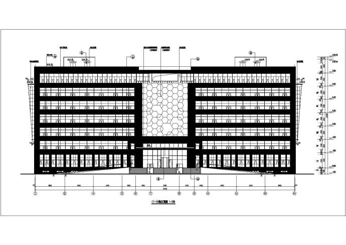 烟台某地七层框架结构办公楼建筑设计施工图纸_图1