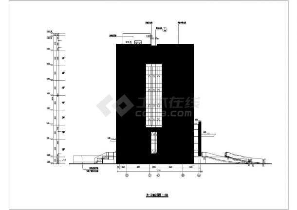 烟台某地七层框架结构办公楼建筑设计施工图纸-图二