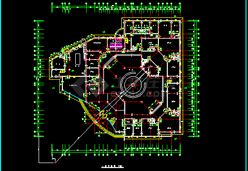 某商业娱乐城建筑CAD设计施工平面图纸-图二