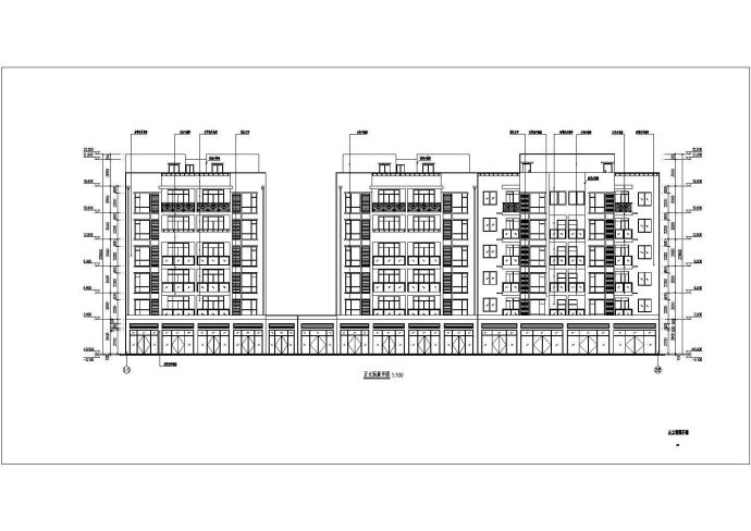 南方某地区6层住宅楼建筑设计方案图纸_图1