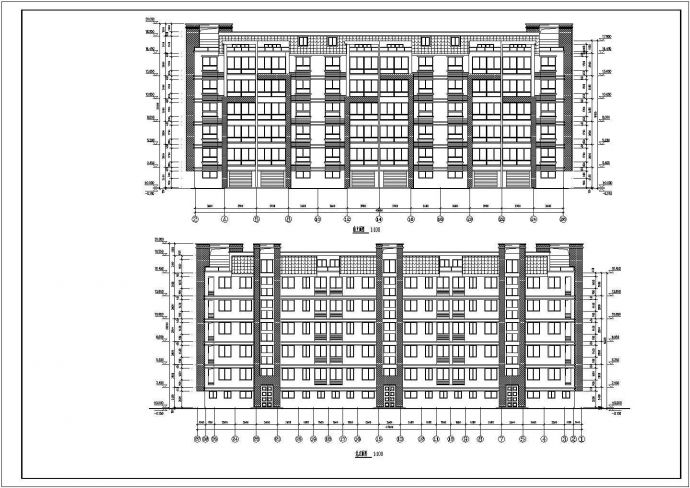 某六层框架商铺住宅楼结构设计施工图_图1